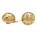 Boucles d'oreilles Boucles d'oreilles demi-sphères en or jaune et diamants. 58 Facettes 29927