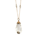 Necklace Yellow gold necklace Rock crystal pendant 58 Facettes 1589