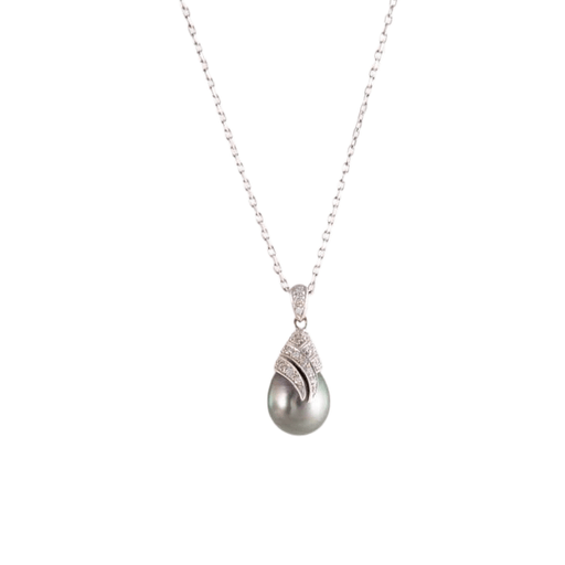 Collier Collier pendentif Perle de Tahiti Diamants 58 Facettes