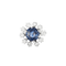 Bague 52 Bague Marguerite Saphir Diamants 58 Facettes