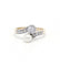 Bague 52 / Jaune et blanc / Or 750 et Platine 950 Bague Toi & Moi Perle Et Diamants 58 Facettes 200042R