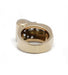 Ring 46 / Yellow and white / 750‰ Gold and 950‰ Platinum Diamond Tank Ring 58 Facettes 230041SP