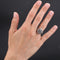 Bague 55 Bague vintage or blanc saphirs blancs 58 Facettes 19-519B