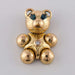 Pendant Articulated Teddy Bear Pendant Diamonds and Sapphires 58 Facettes
