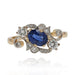 Ring 53 Sapphire and diamond ring 58 Facettes AG753BP-53