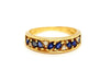 Bague 55 Bague Demie alliance Or jaune Saphir 58 Facettes 749301CN