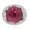 Bague 54 Bague Dôme Rubis Diamants 58 Facettes 21-069-54