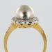 Bague 55 Bague perle grise et diamants 58 Facettes G24-7401734-55-1