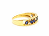 Bague 55 Bague Demie alliance Or jaune Saphir 58 Facettes 749301CN