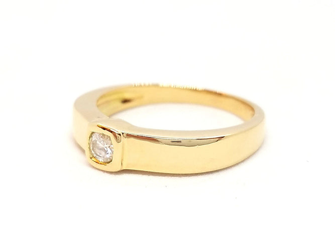 Bague 51 Bague Solitaire Or jaune Diamant 58 Facettes 06615CD