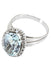 Ring Aquamarine and diamond ring 50's 58 Facettes