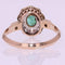 Bague 53 Bague ancienne pompadour émeraude diamants 58 Facettes 19-528-48