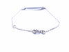 Bracelet Bracelet Gourmette Or blanc 58 Facettes 990407CN