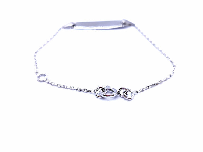 Bracelet Bracelet Gourmette Or blanc 58 Facettes 990407CN