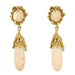 Boucles d'oreilles Boucles d'oreilles corail peau d'ange et or 58 Facettes 19-179