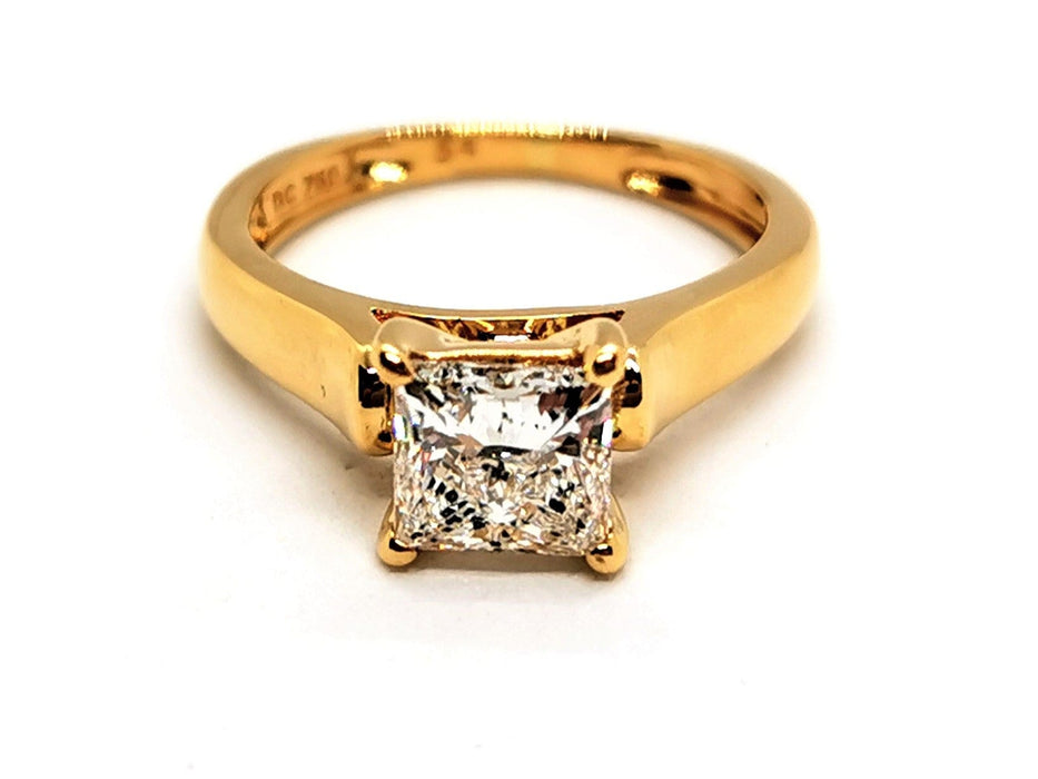 Bague 47.5 Bague Solitaire Or jaune Diamant 58 Facettes 1167334CN