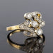 Bague 53 Bague en or jaune et platine, motif diamants 58 Facettes G4-8055646-53-1