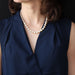 Necklace Baroque cultured pearl necklace and its old clasp 58 Facettes 01-124