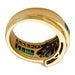 Ring 51 Van Cleef & Arpels “Belt” ring in yellow gold, diamonds and emeralds. 58 Facettes 29893