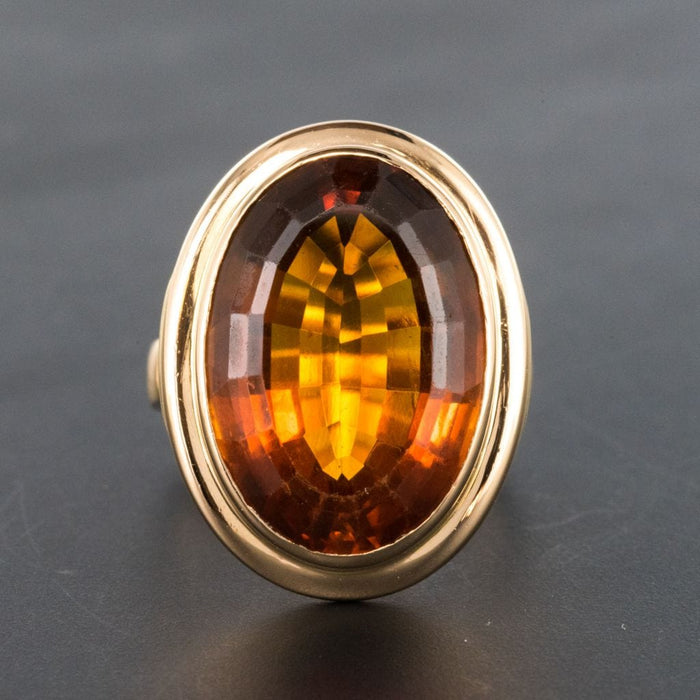 Bague 51 Bague citrine or jaune vintage 58 Facettes 18-225-51