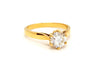 Bague 57 Bague Solitaire Or jaune Diamant 58 Facettes 813001CN