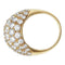 Bague 57 Bague dôme en or jaune diamants et rubis. 58 Facettes 30527