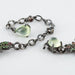Necklace Prehnite necklace with orange sapphires and green garnets 58 Facettes 14-328-8438052