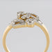 Ring 53 Ring in yellow gold and platinum, diamond pattern 58 Facettes G4-8055646-53-1