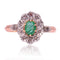 Bague 53 Bague ancienne pompadour émeraude diamants 58 Facettes 19-528-48