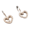 Boucles d'oreilles Boucles d'oreilles Coeur Diamants 58 Facettes