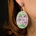 Earrings Purple jade and emerald earrings 58 Facettes 19-508