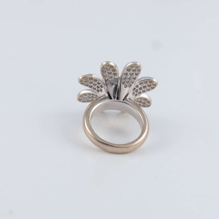 Bague 53 Bague Fleur Perle de Tahiti Diamants 58 Facettes 1