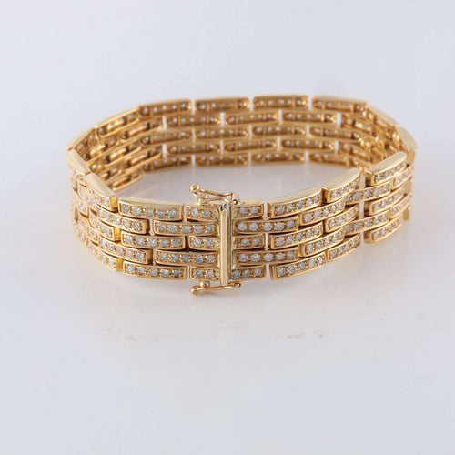 Bracelet Bracelet Grains de riz pavage Diamants 58 Facettes 1