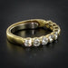 Ring 61 Demi Alliance diamonds in yellow gold 58 Facettes 18-077-61
