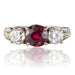 Ring 53 Ruby, Diamond and diamond pavé ring 58 Facettes 05-118-3177552-53