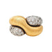 Bague 53 Bague entrelacée en or jaune et diamants. 58 Facettes 29741