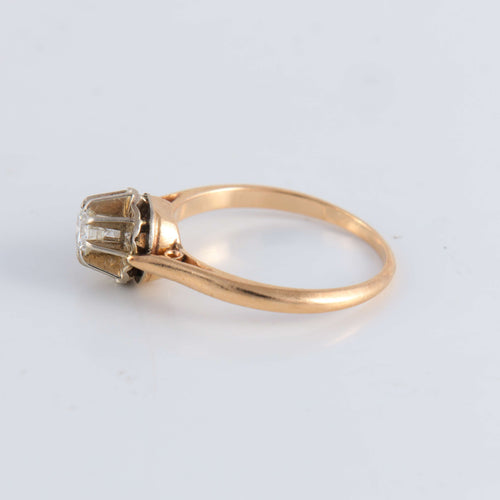 Bague 59 Bague Solitaire Diamant 0.40ct 58 Facettes FM88