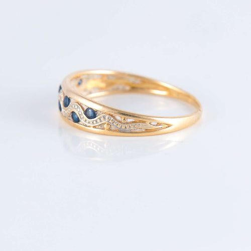 Bague 56 Bague Serpentine Saphirs 58 Facettes JE 237