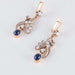 Earrings Dangling earrings Sapphires cabochon Diamonds 58 Facettes 1
