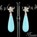 Boucles d'oreilles Boucles d'oreilles diamants et goutte de turquoise 58 Facettes 13-058-8244953