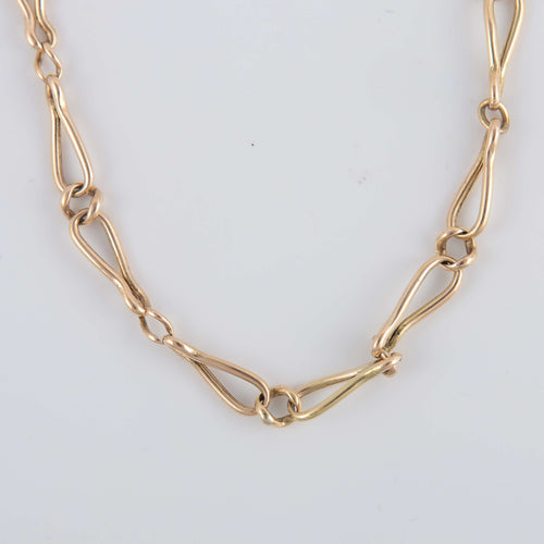 Collier Chaîne de montre maille fantaisie 58 Facettes