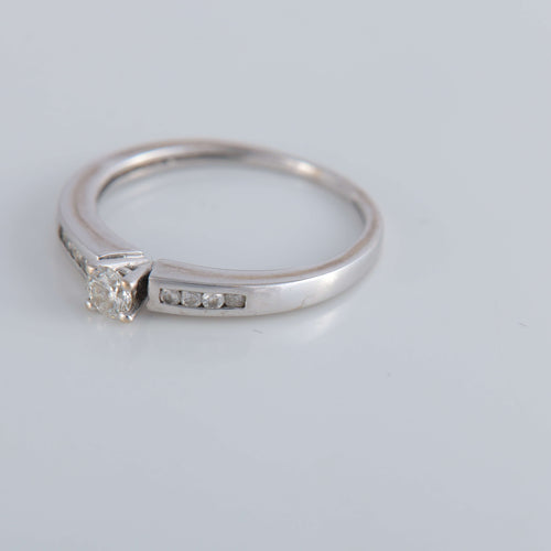 Bague 49 Bague Solitaire Diamant 0.10ct 58 Facettes 1
