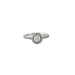 Ring 50 Solitaire Ring White Gold Diamonds 58 Facettes