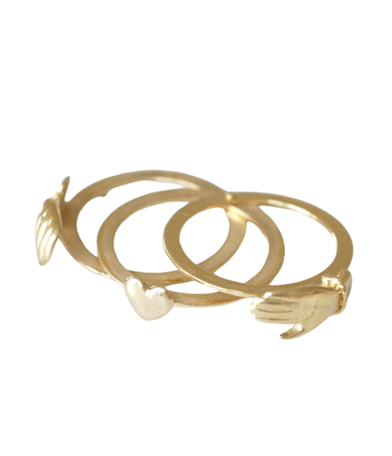 Bague Bague de Foi en or jaune 58 Facettes