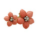 Ring 51 Van Cleef & Arpels ring, “Double Fleurs”, yellow gold, coral and diamonds. 58 Facettes 29151-1