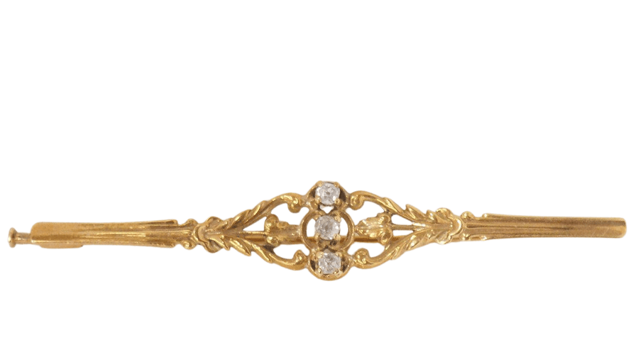 Broche Broche Barrette Or Diamants 58 Facettes 28624