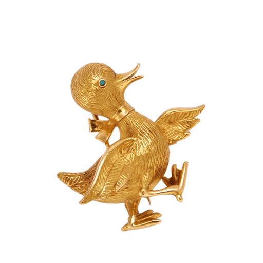 Boucheron brooch - duck brooch in yellow gold 58 Facettes