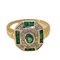Bague 55 Bague 2 ors, émeraudes et diamants 58 Facettes