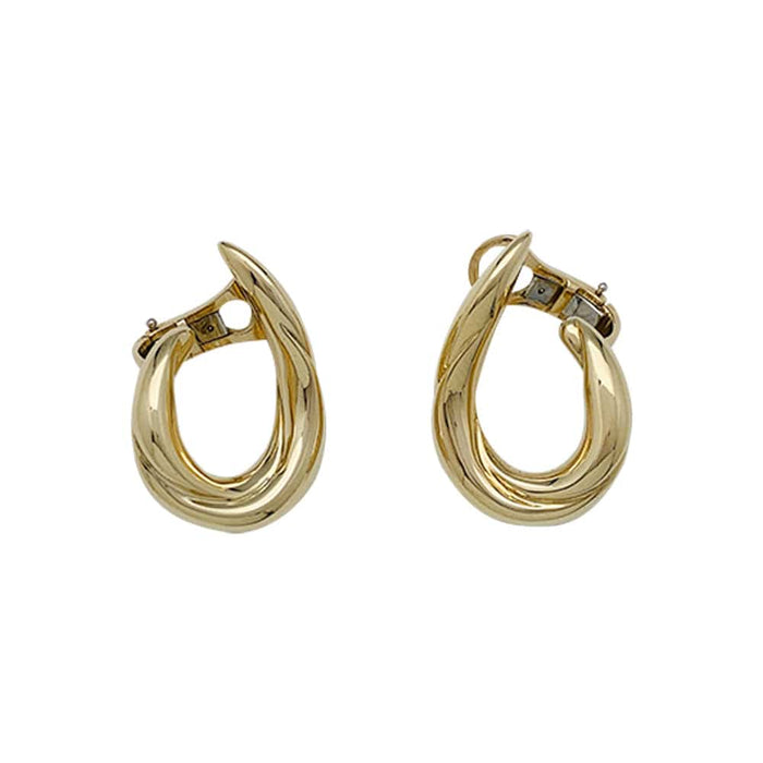 Earrings Boucheron earrings, hoops, in yellow gold. 58 Facettes 30025