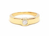 Ring 51 Solitaire Ring Yellow Gold Diamond 58 Facettes 06615CD